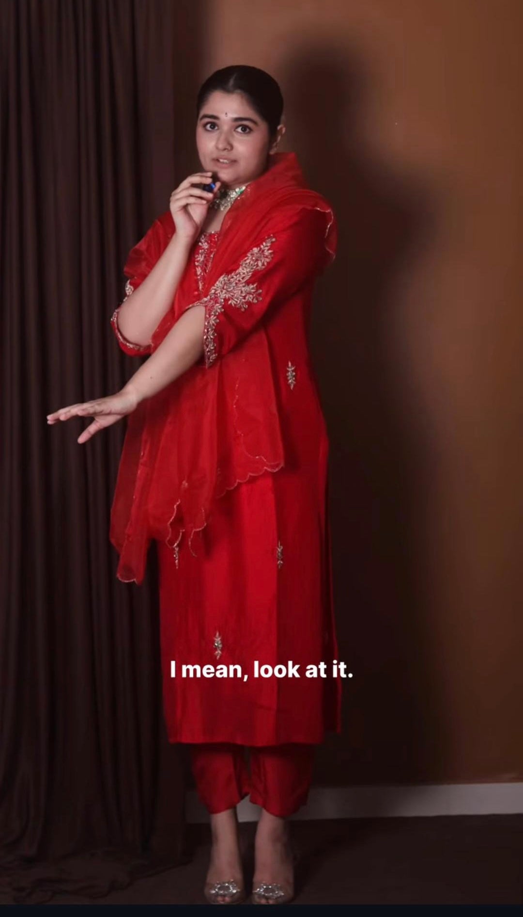 Embroidered kurta set with dupatta