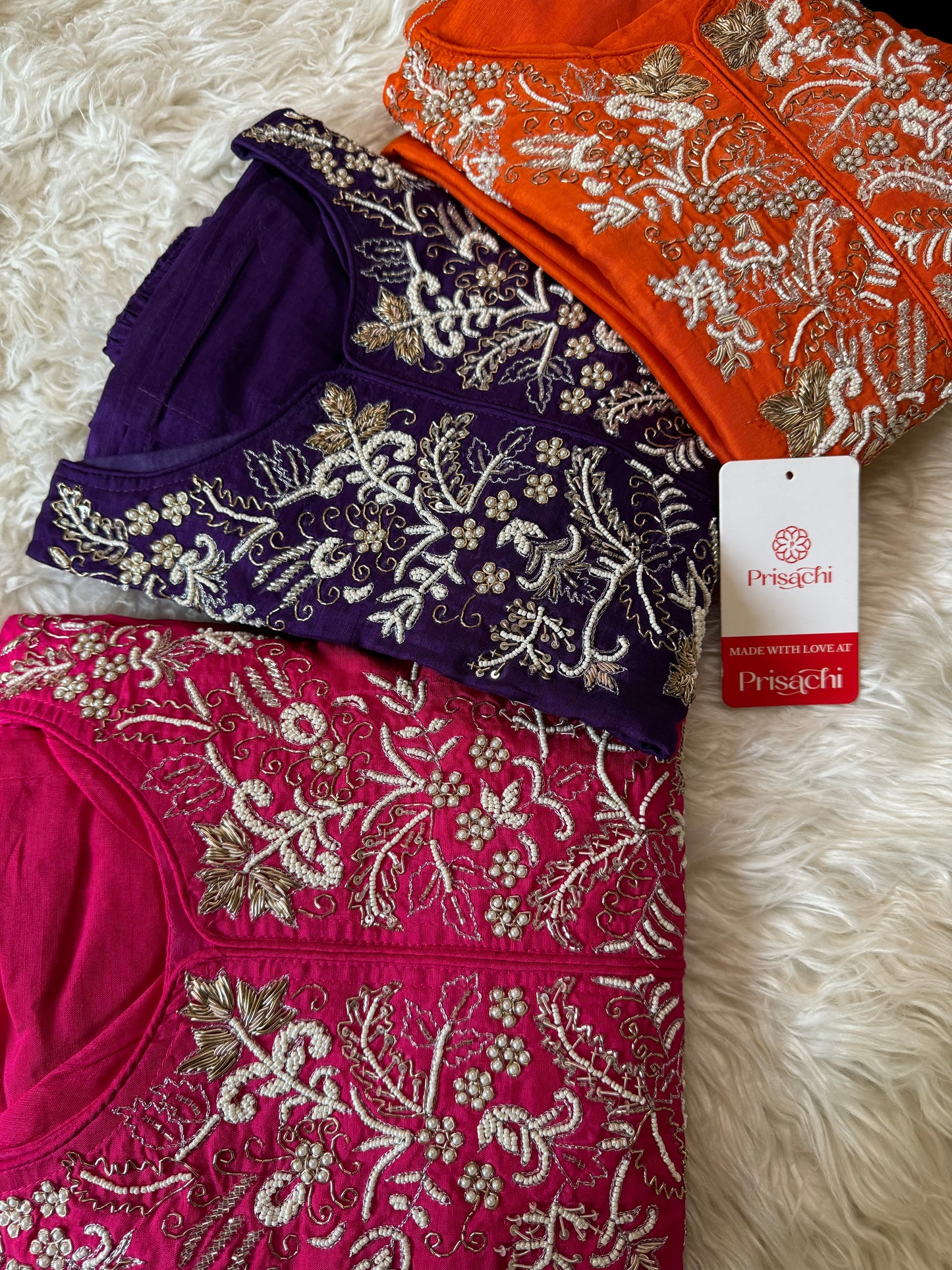 Orange Designer Embroidery Kurti pant with embroidered Work duptta