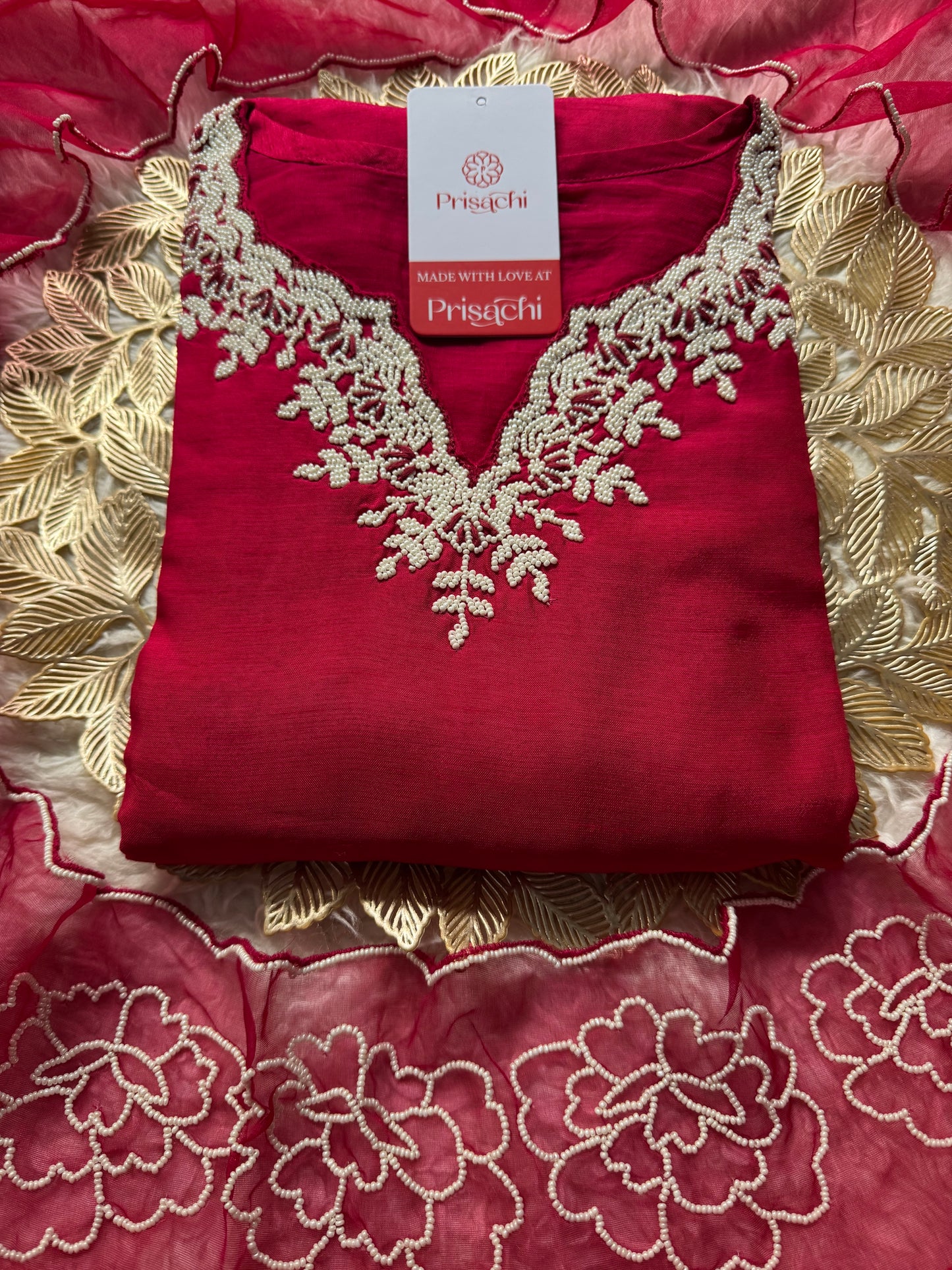 Embroidered kurta Pant with dupatta