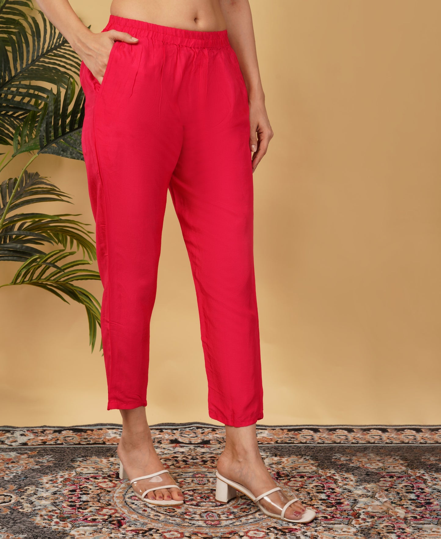 Pink Designer Ethnic Embroidered Kurta Set with Pants & Dupatta - Prisachi Official