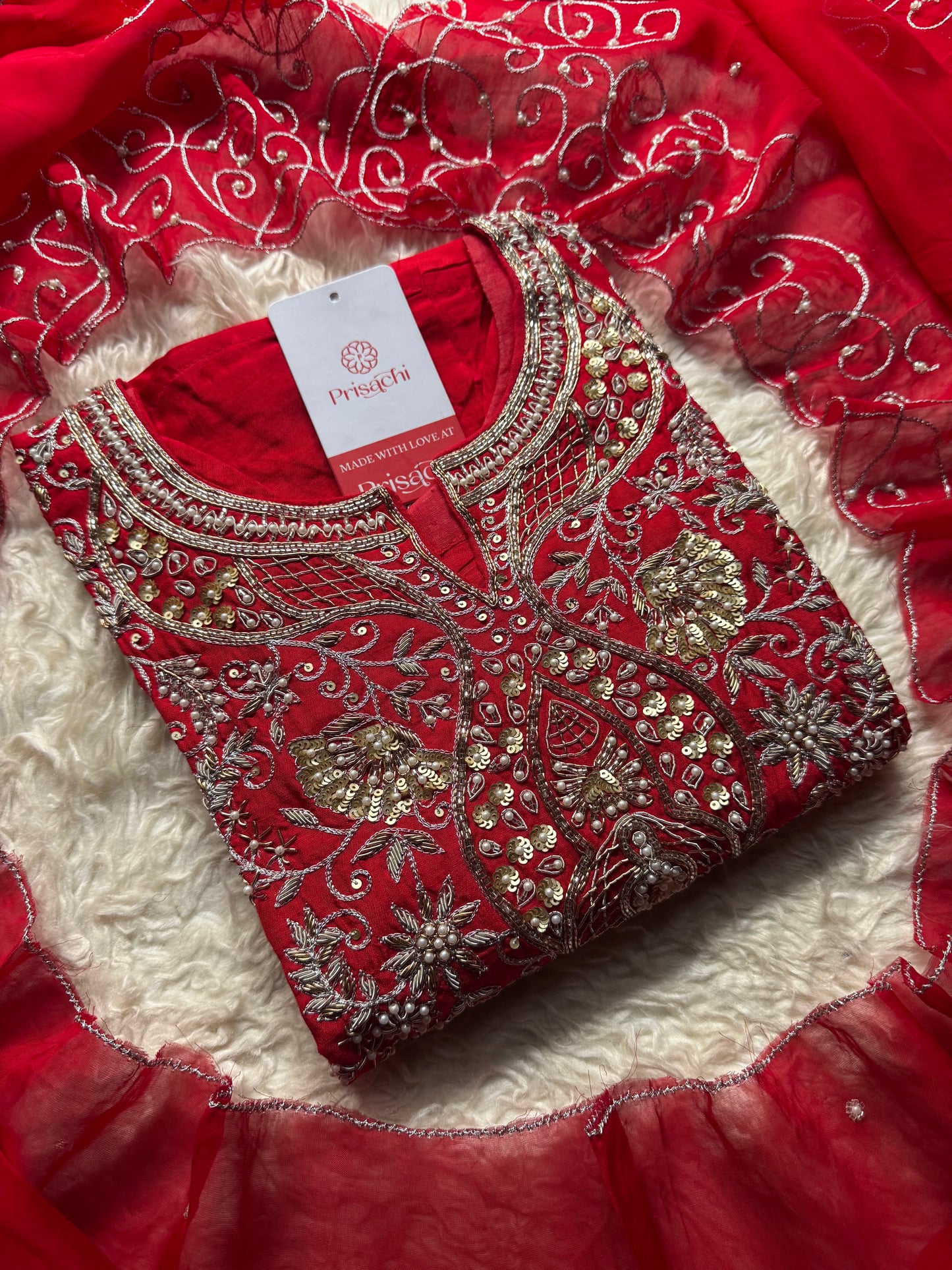 Desinger Embroidered kurta Bottom with dupatta
