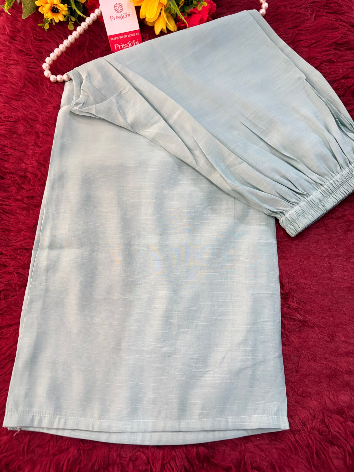 Women Thread Embroidered Kurti with Palazzo Pant Co-Ord Set | Ethnic Office & Daily Wear