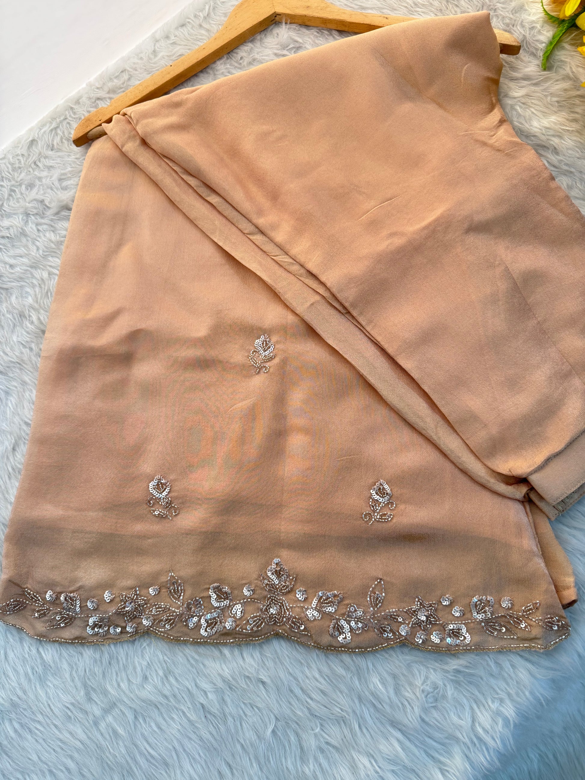 Beige Kurta Set for Women with Pants and Dupatta - Prisachi Official