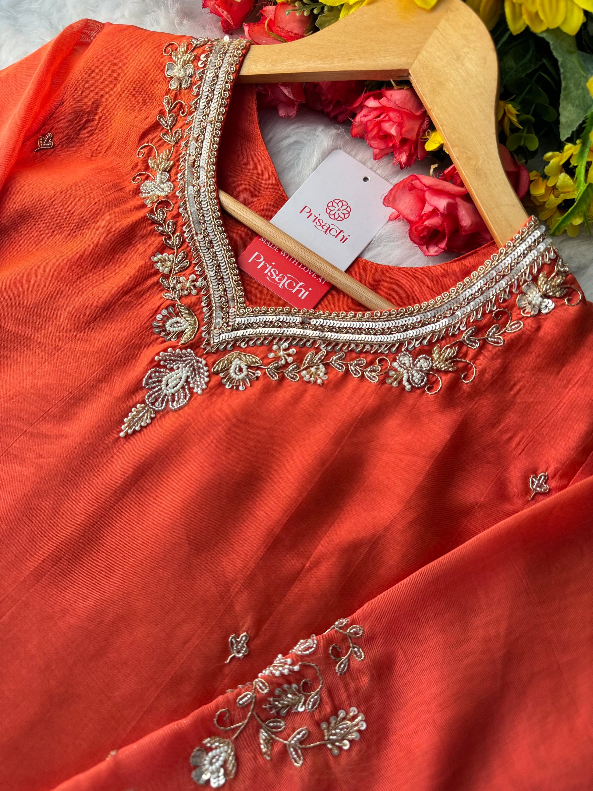 Prisachi A-line Kurta Set with comfy pant and dupatta for Women - Prisachi Official