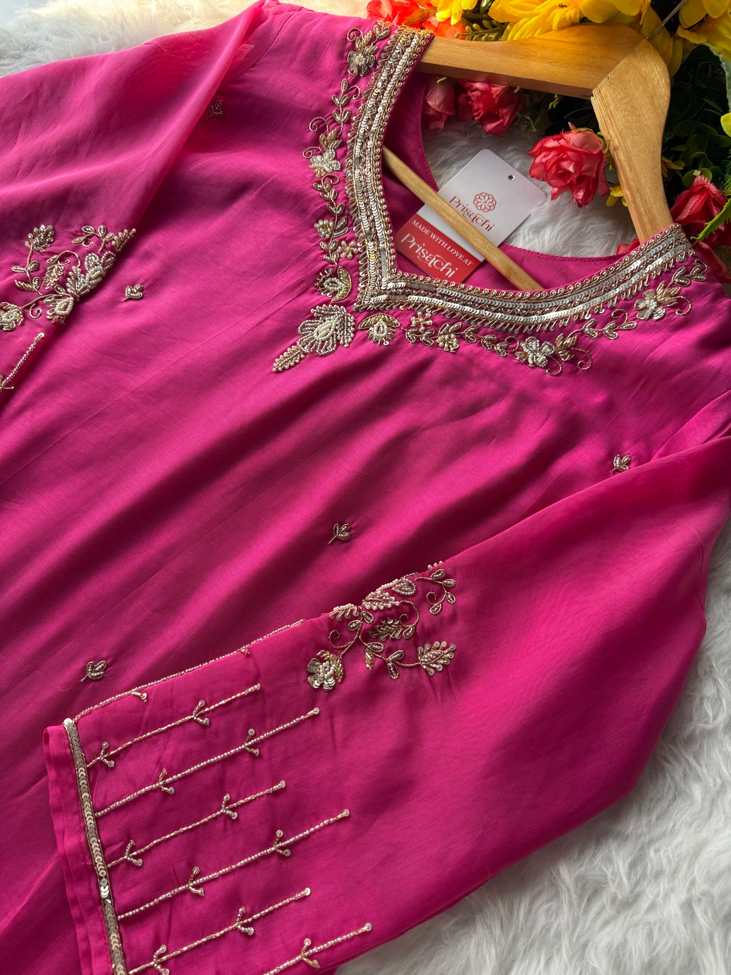 Prisachi A-line Kurta Set with comfy pant and dupatta for Women - Prisachi Official