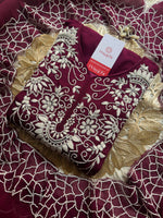 Desinger Embroidered kurta Bottom  with dupatta