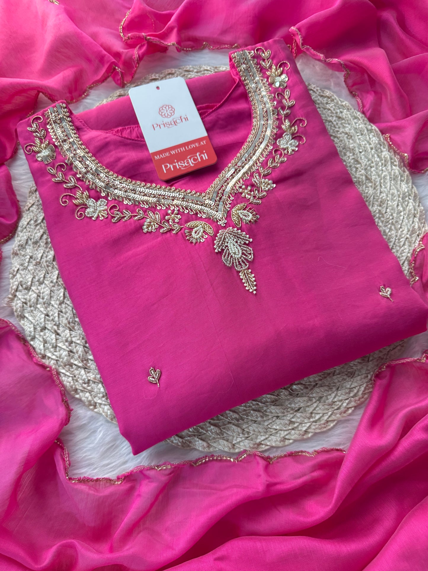 Prisachi A-line Kurta Set with comfy pant and dupatta for Women - Prisachi Official