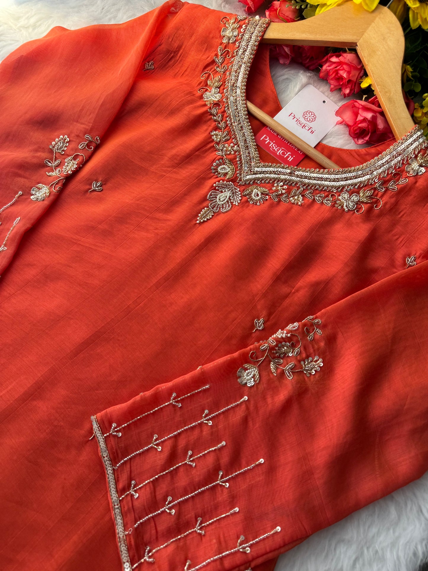 Prisachi A-line Kurta Set with comfy pant and dupatta for Women - Prisachi Official