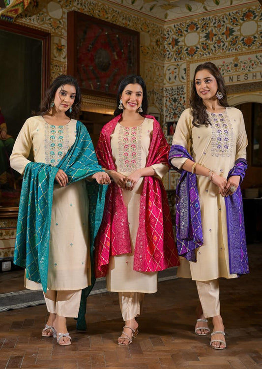 Designer Kurti bottom with Dupttaa