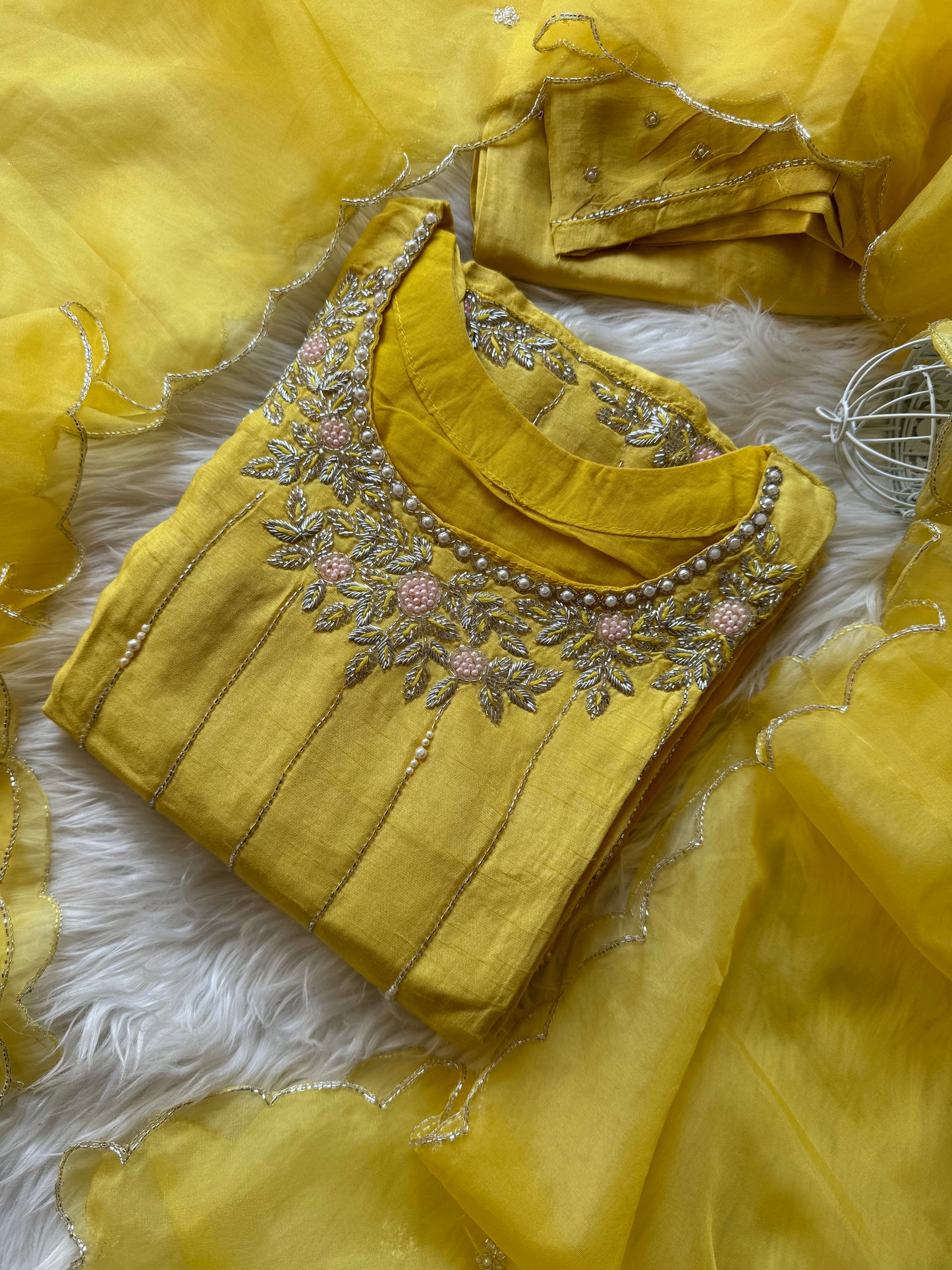 Embroidered kurta Pant  with dupatta