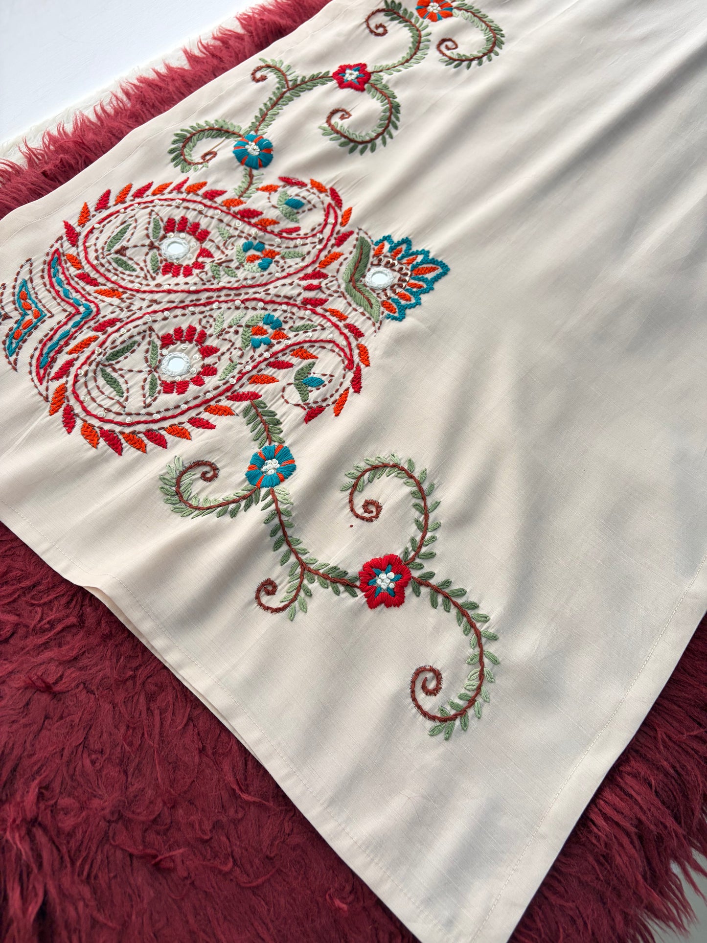 Women Thread Embroidered Kurti with Palazzo Pant Co-Ord Set | Ethnic Office & Daily Wear