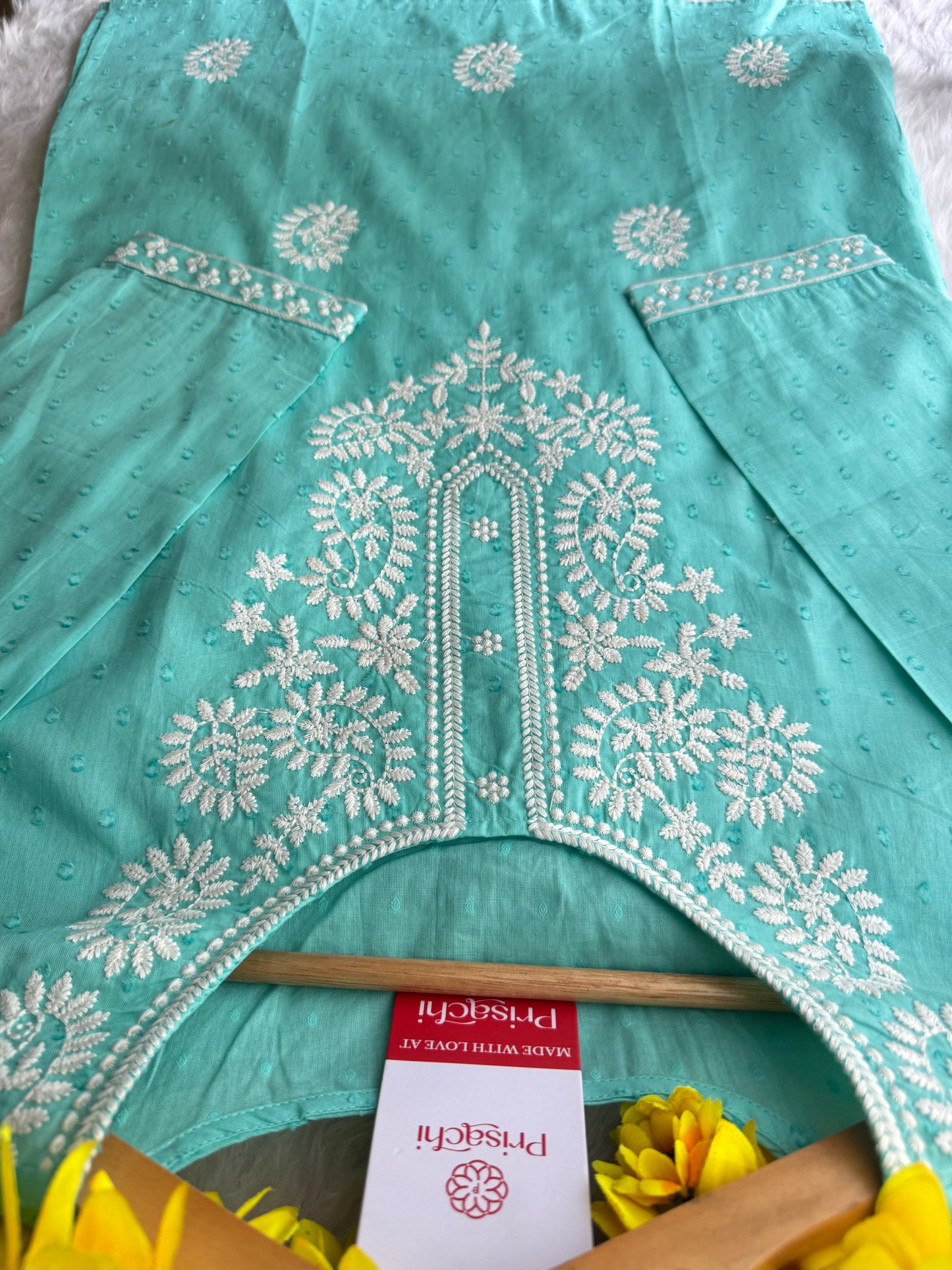 Designer Short Straight Kurti for Women | Thread Embroidered Kurta | Office, Casual & Daily Wear - Prisachi Official