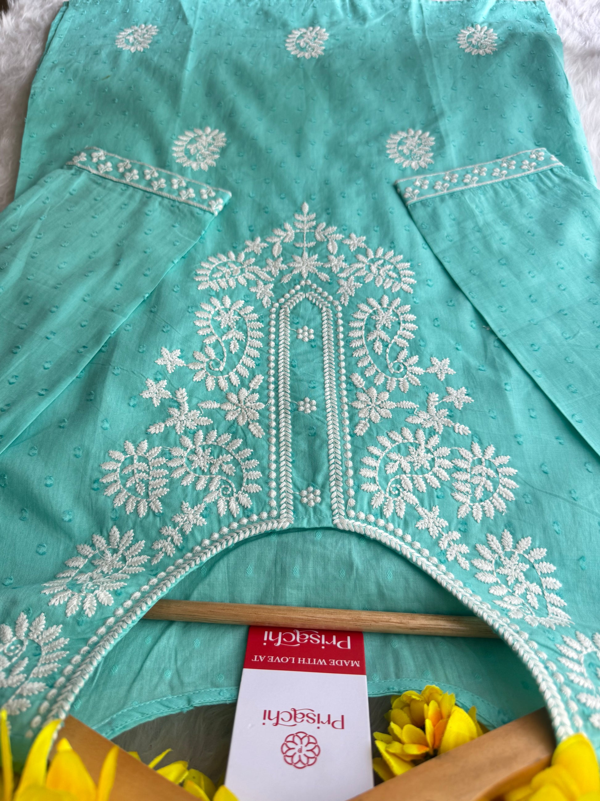Designer Short Straight Kurti for Women | Thread Embroidered Kurta | Office, Casual & Daily Wear - Prisachi Official