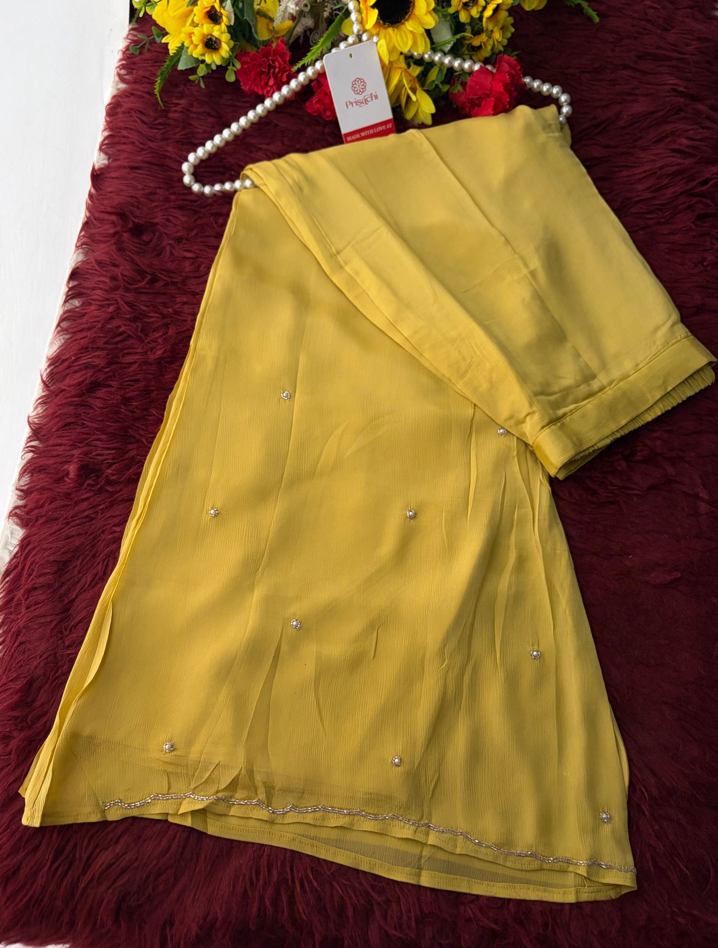 Yellow Embroidered Kurta Set with Palazzo Pants & Dupatta | Festive & Party Wear Ethnic Sharara Set