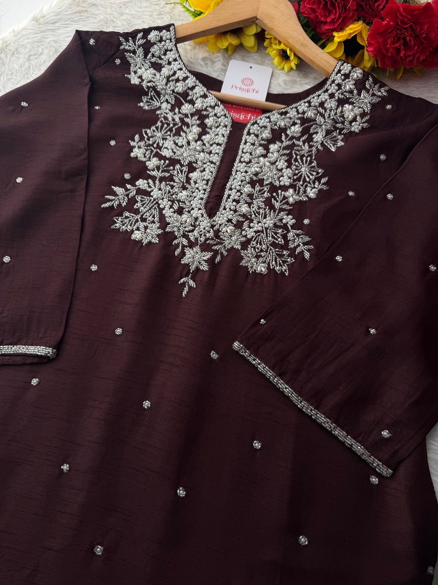 Designer Embroidered kurta pant with dupatta