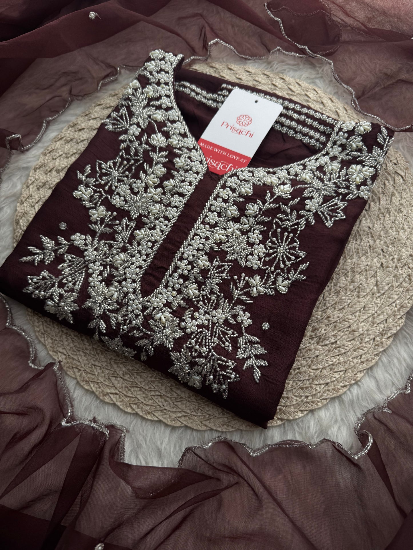 Designer Embroidered kurta pant with dupatta