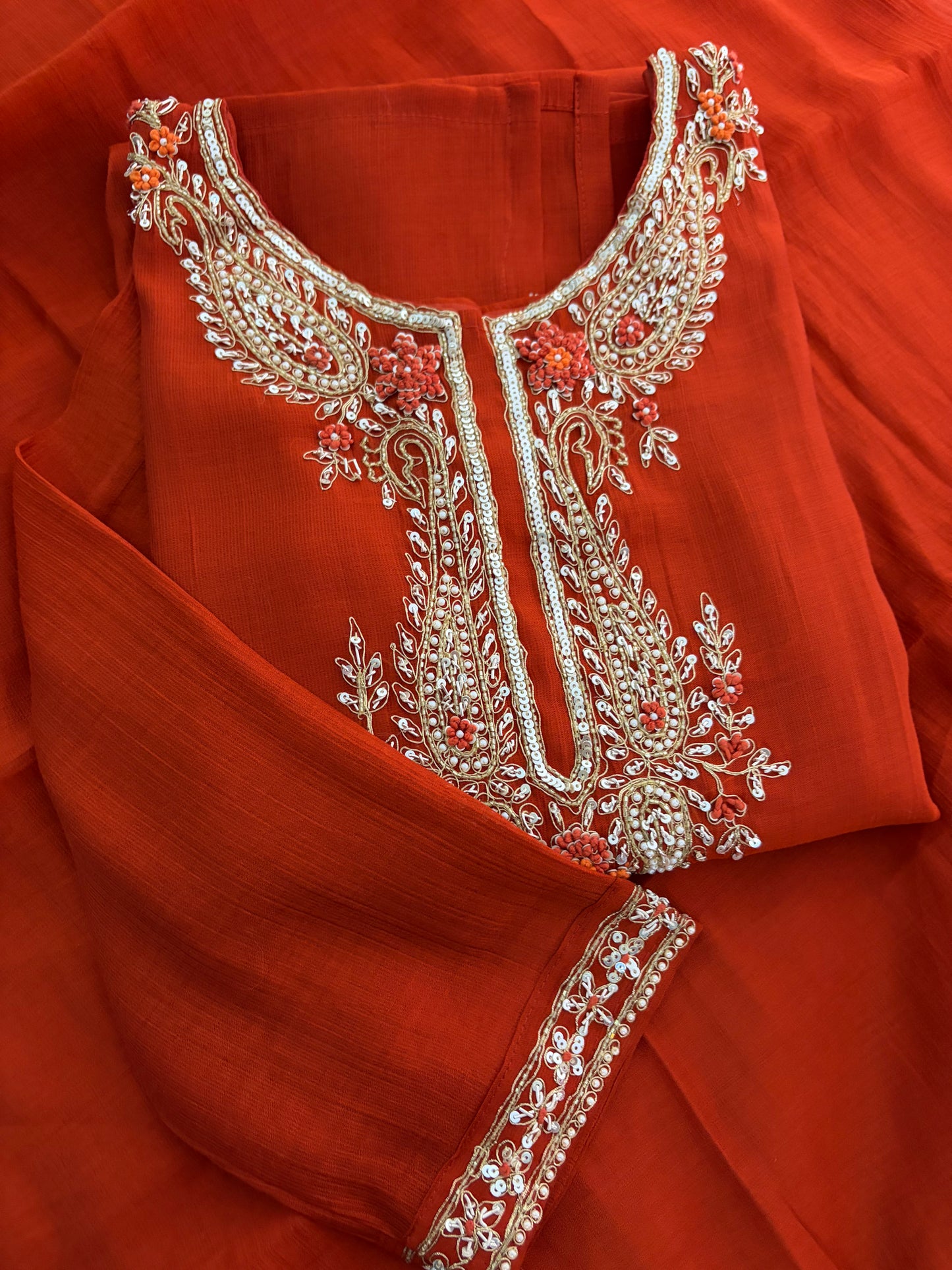 Designer Embroidered Ethnic Kurta Set for Women with Pants & Dupatta | Festive Traditional Wear