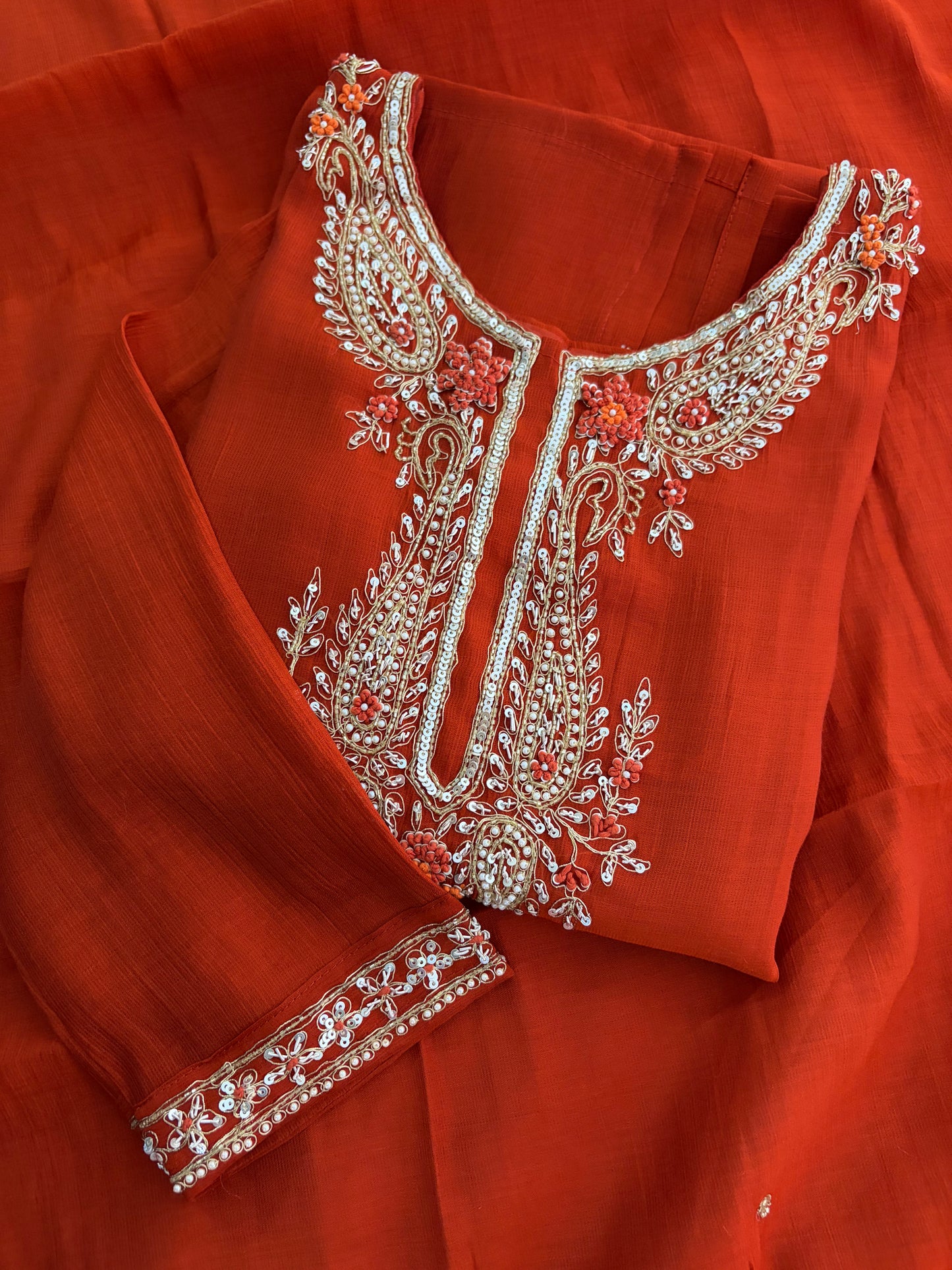 Designer Embroidered Ethnic Kurta Set for Women with Pants & Dupatta | Festive Traditional Wear