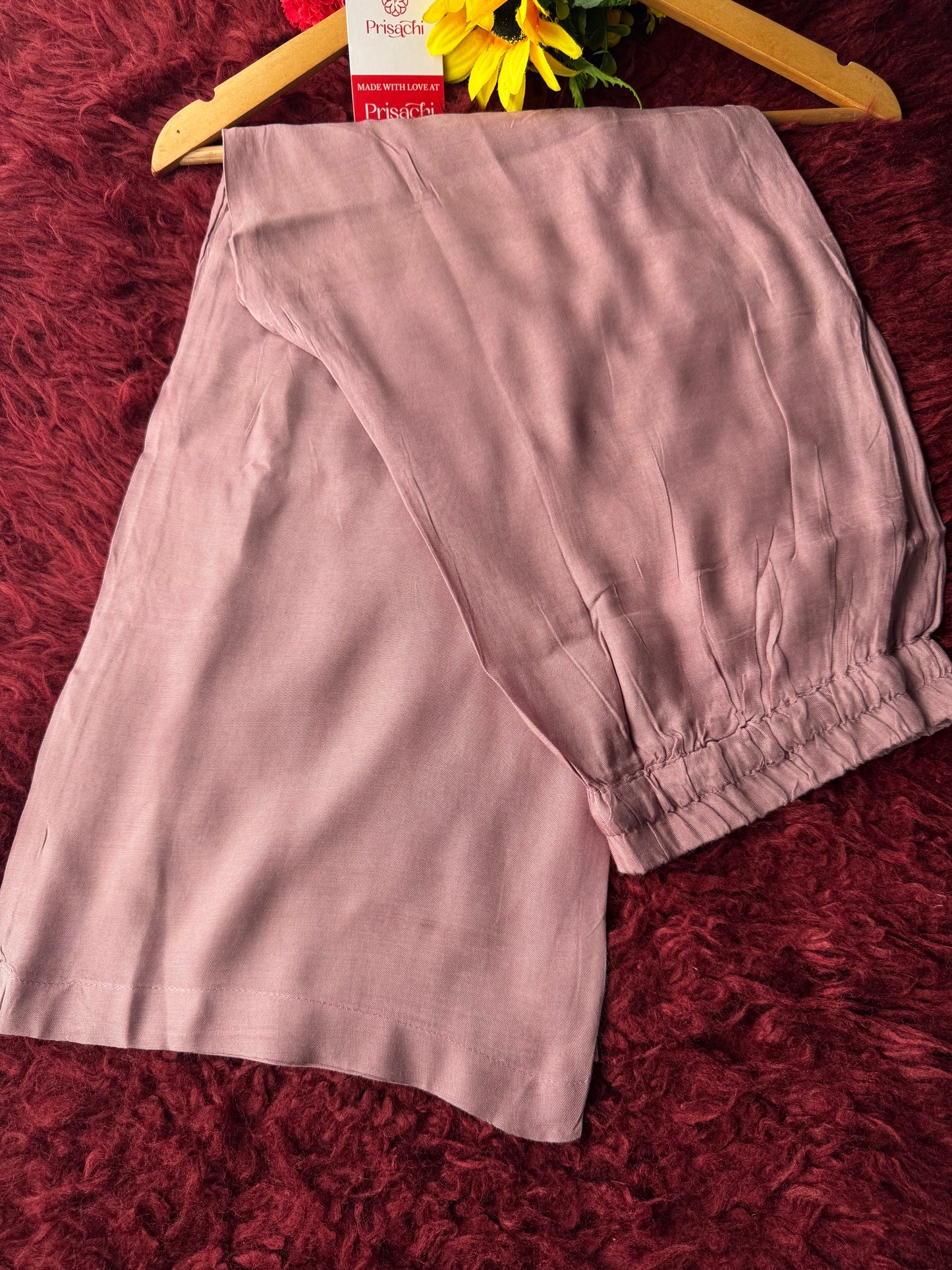 Lavender Embroidered Kurta Set with Pants & Banarasi Dupatta | Traditional Ethnic Wear Suit Set