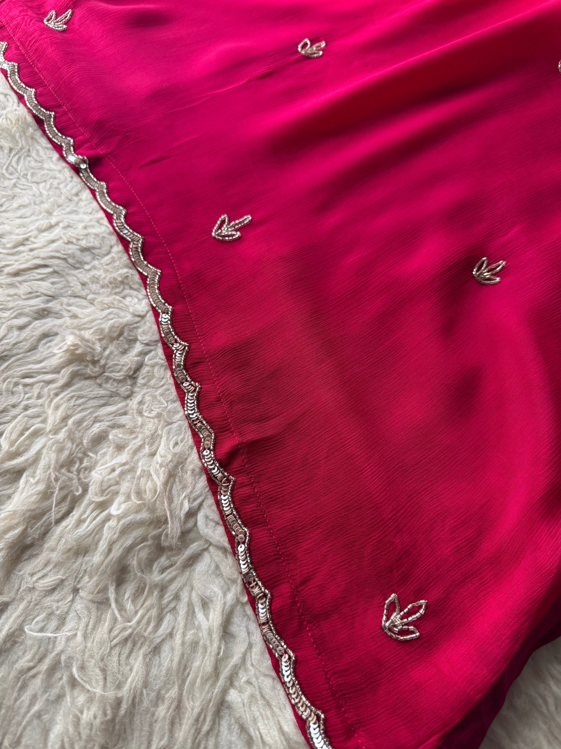 Prisachi Pink Embroidered kurta set with dupatta - Prisachi Official