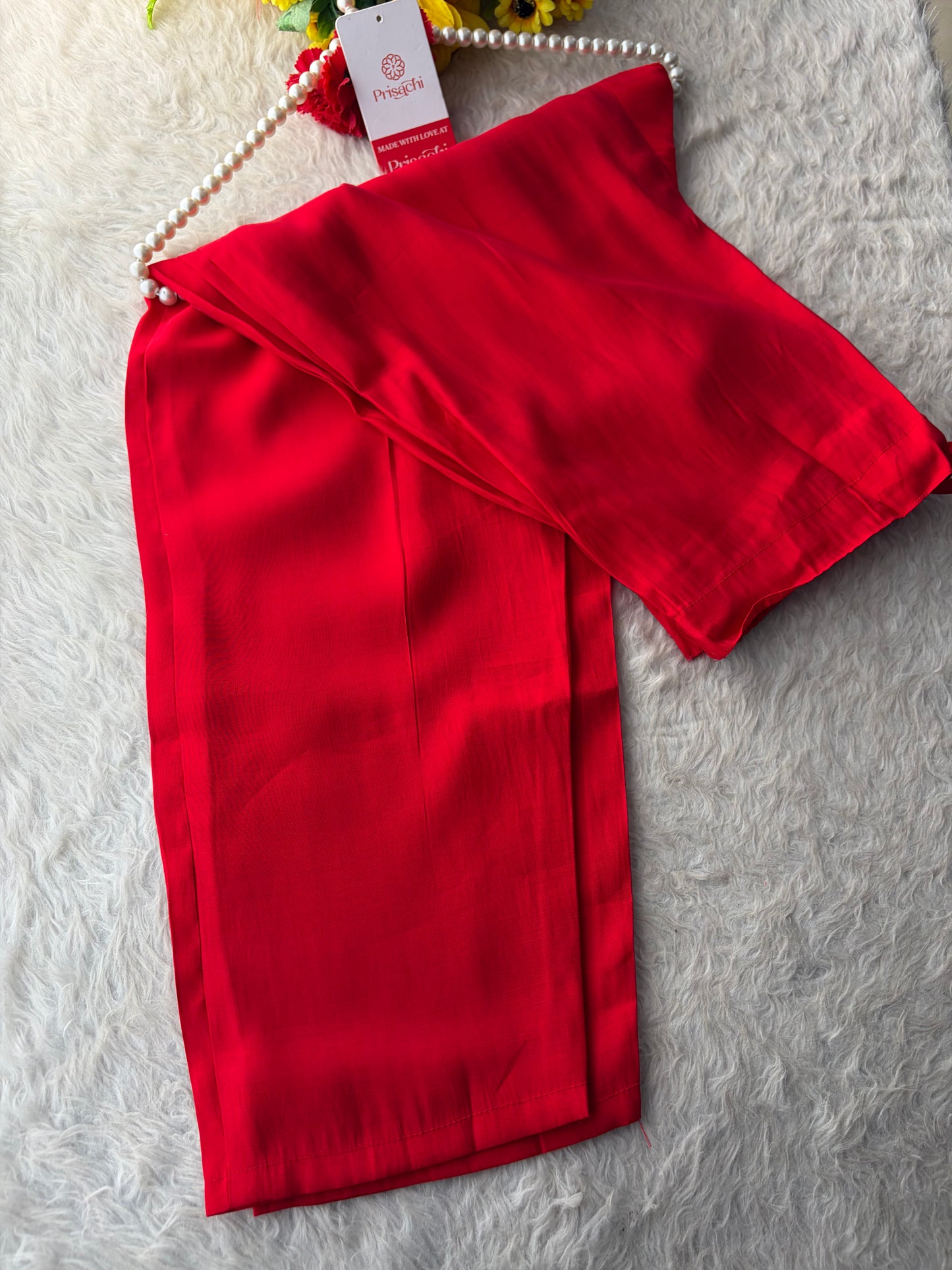 Royal Red Embroidered Straight Kurta Set with Dupatta and Pants
