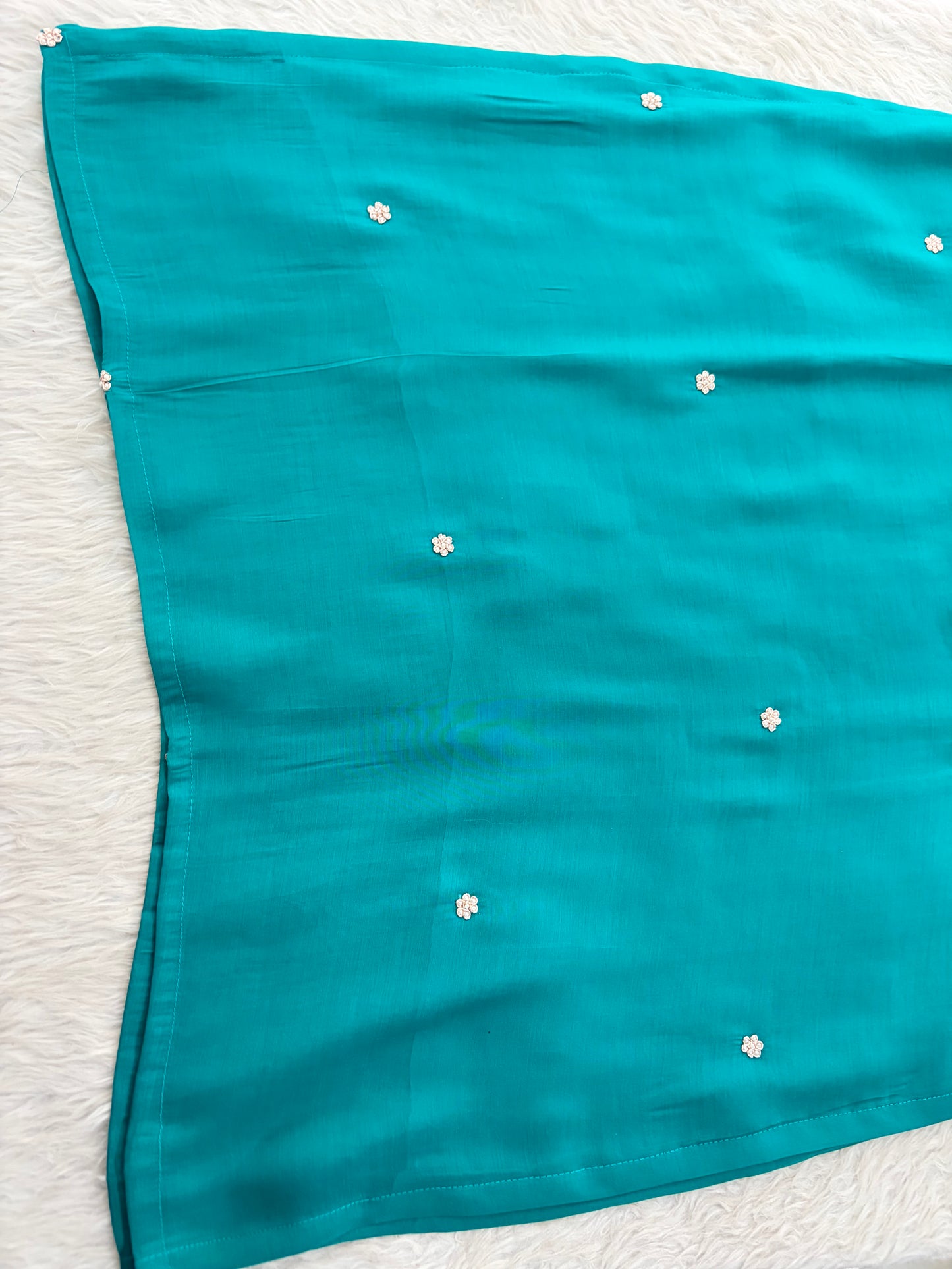 Peacock Green Embroidered Straight Kurta Set with Dupatta and Pants
