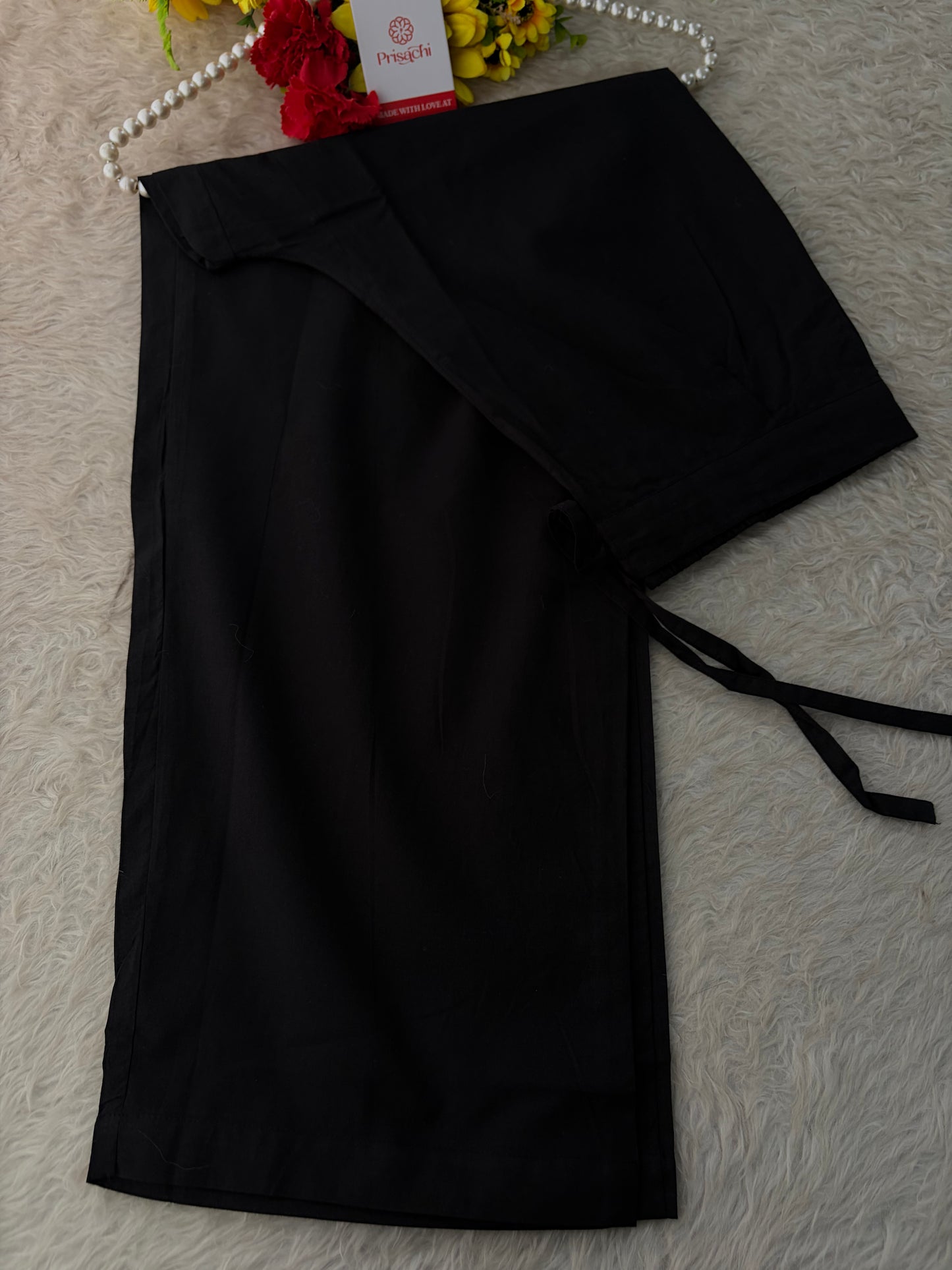 Elegant Black Embroidered Kurta Set , Palazzo Pants & Matching Dupatta | Daily Wear ,Office Wear Ethnic Outfit