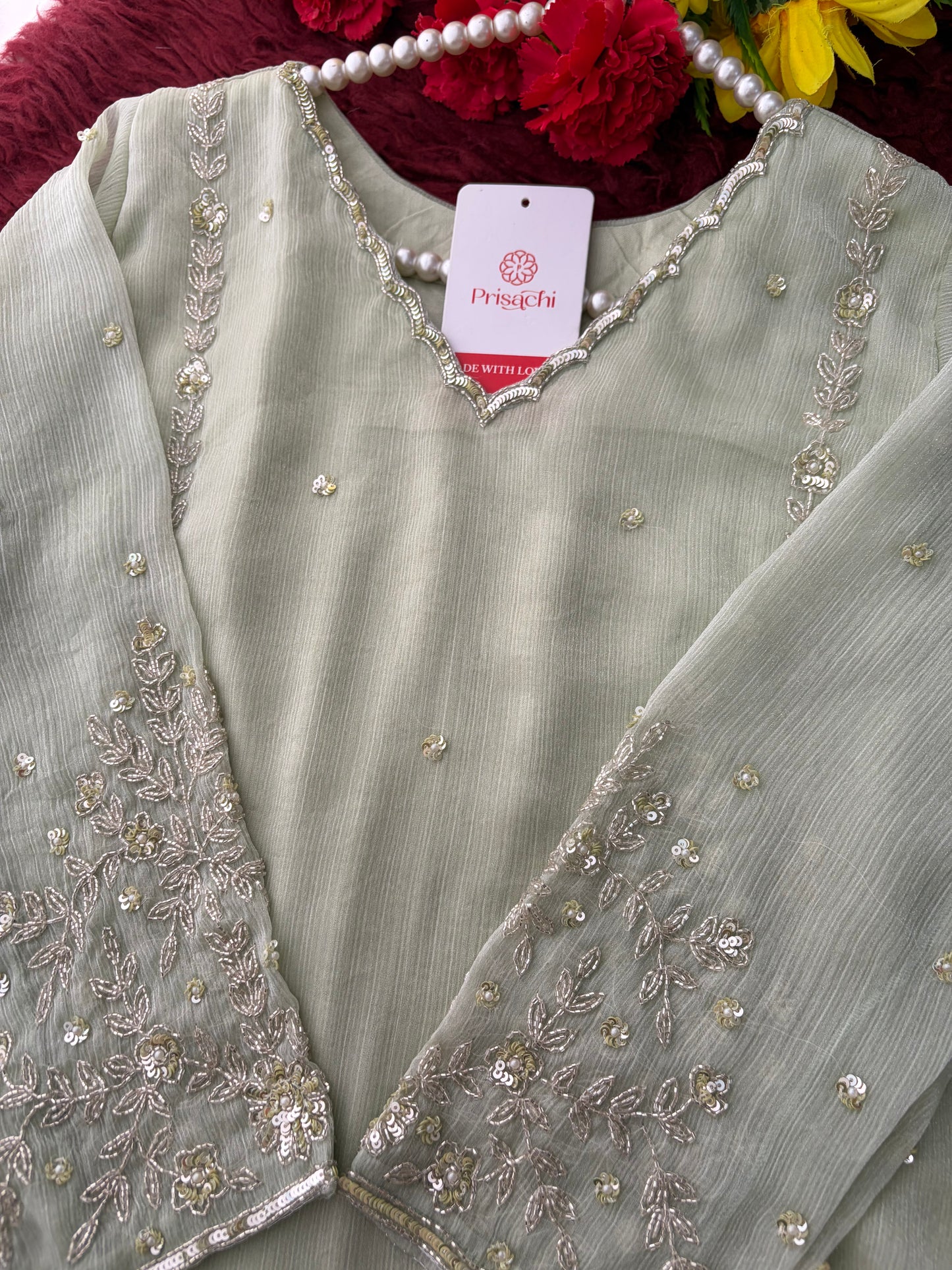 Elegant Embroidered A-Line Ethnic Kurta Set with Dupatta & Pants | Festive & Traditional Wear