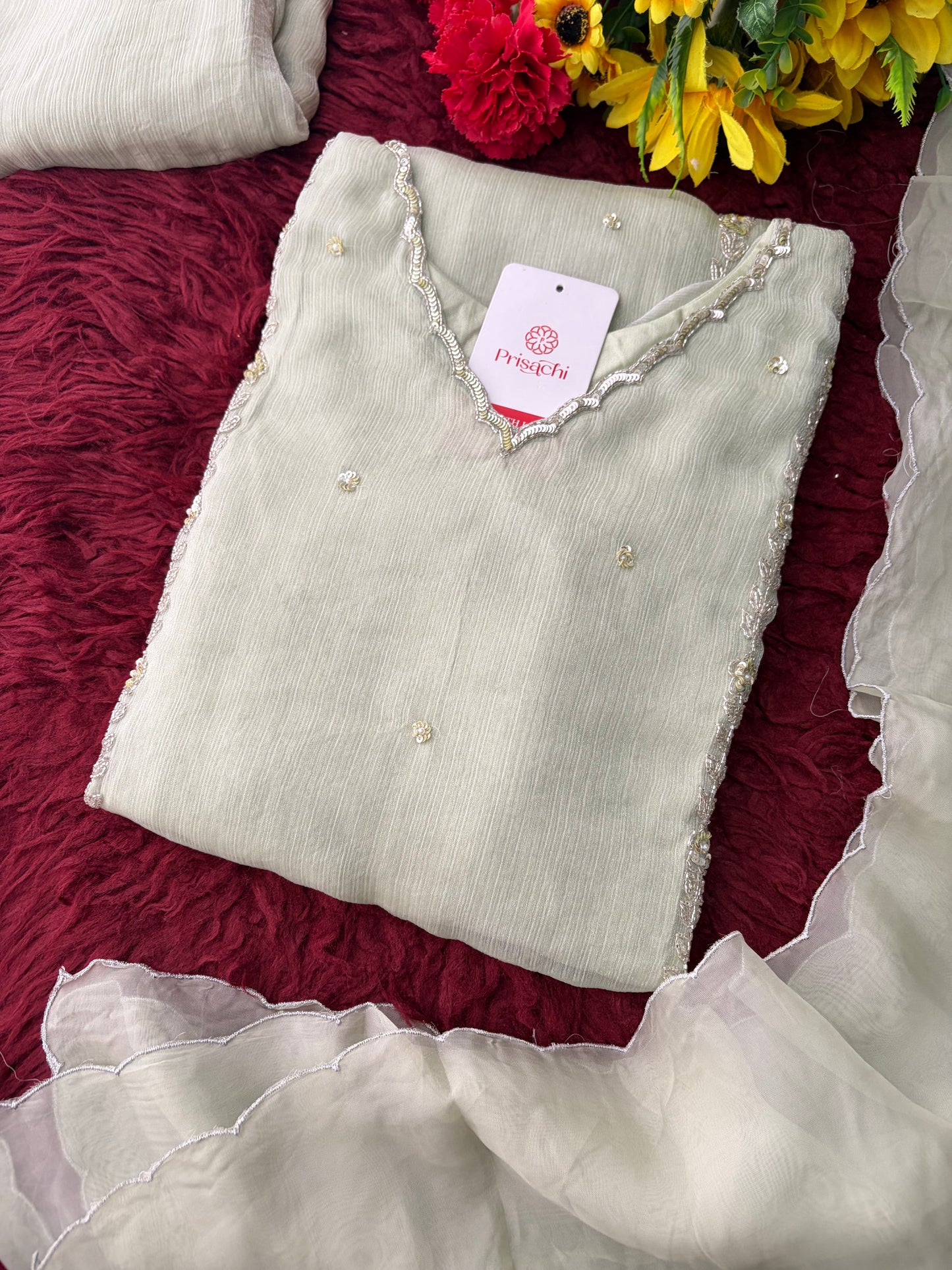 Elegant Embroidered A-Line Ethnic Kurta Set with Dupatta & Pants | Festive & Traditional Wear