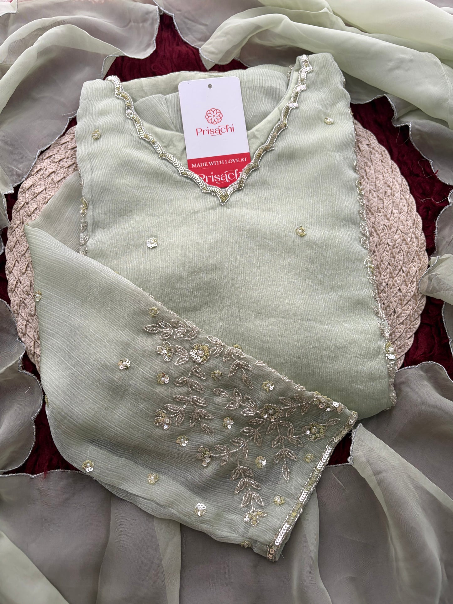 Elegant Embroidered A-Line Ethnic Kurta Set with Dupatta & Pants | Festive & Traditional Wear