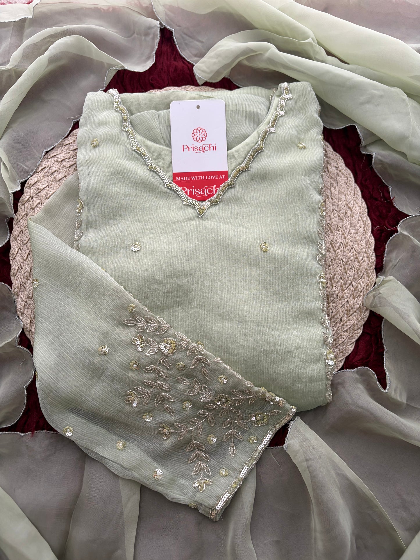 Elegant Embroidered A-Line Ethnic Kurta Set with Dupatta & Pants | Festive & Traditional Wear