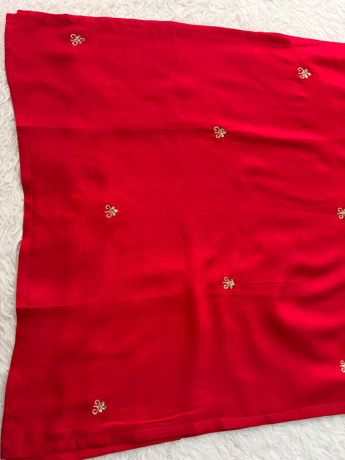 Red Zardozi Embroidered Kurta Set with Dupatta & Palazzo Pants | Festive & Ethnic Wear