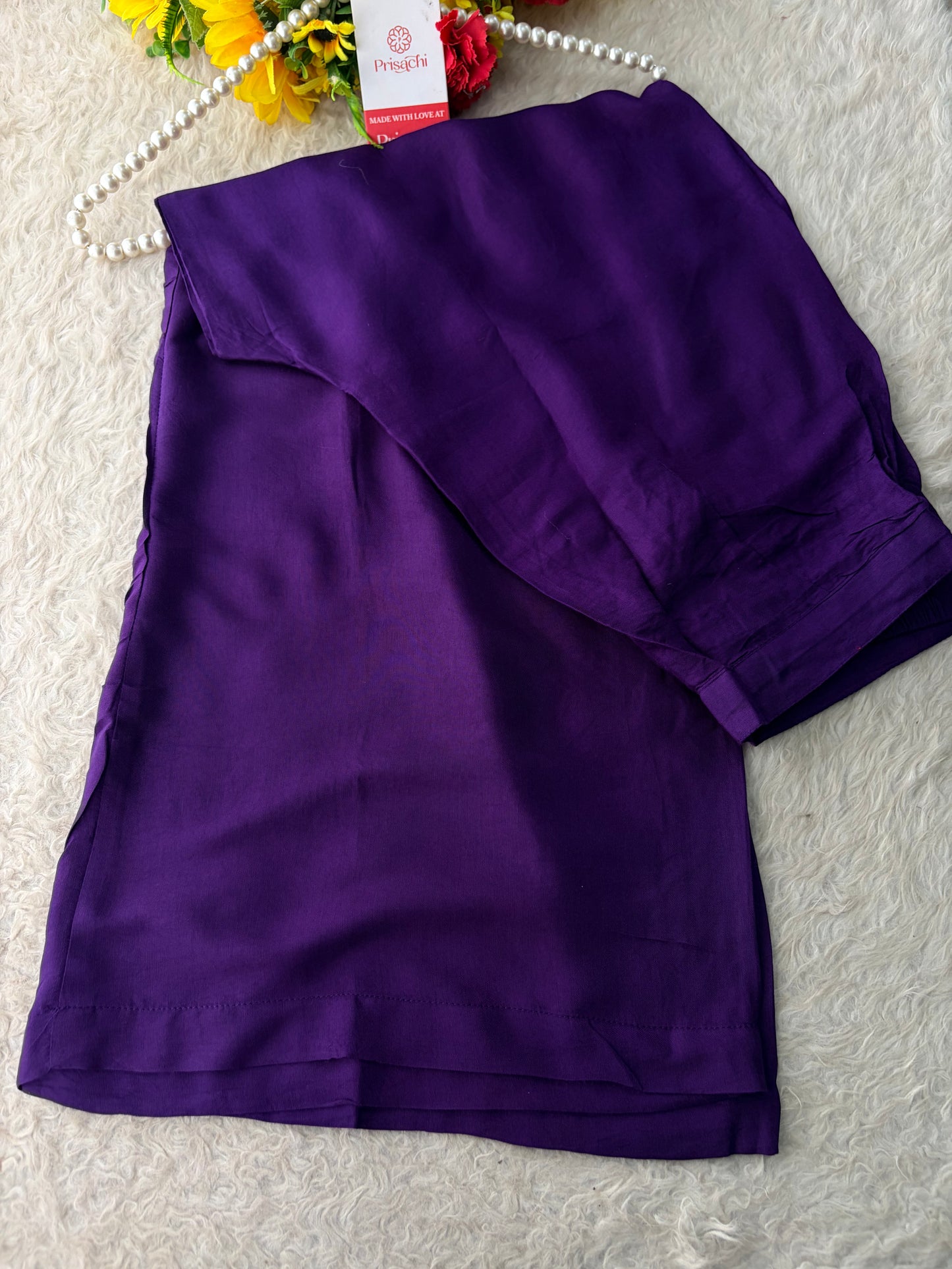 Purple Embroidered Kurta Set With Palazzo Pants & Dupatta For Women| Traditional, Festive & Party Wear