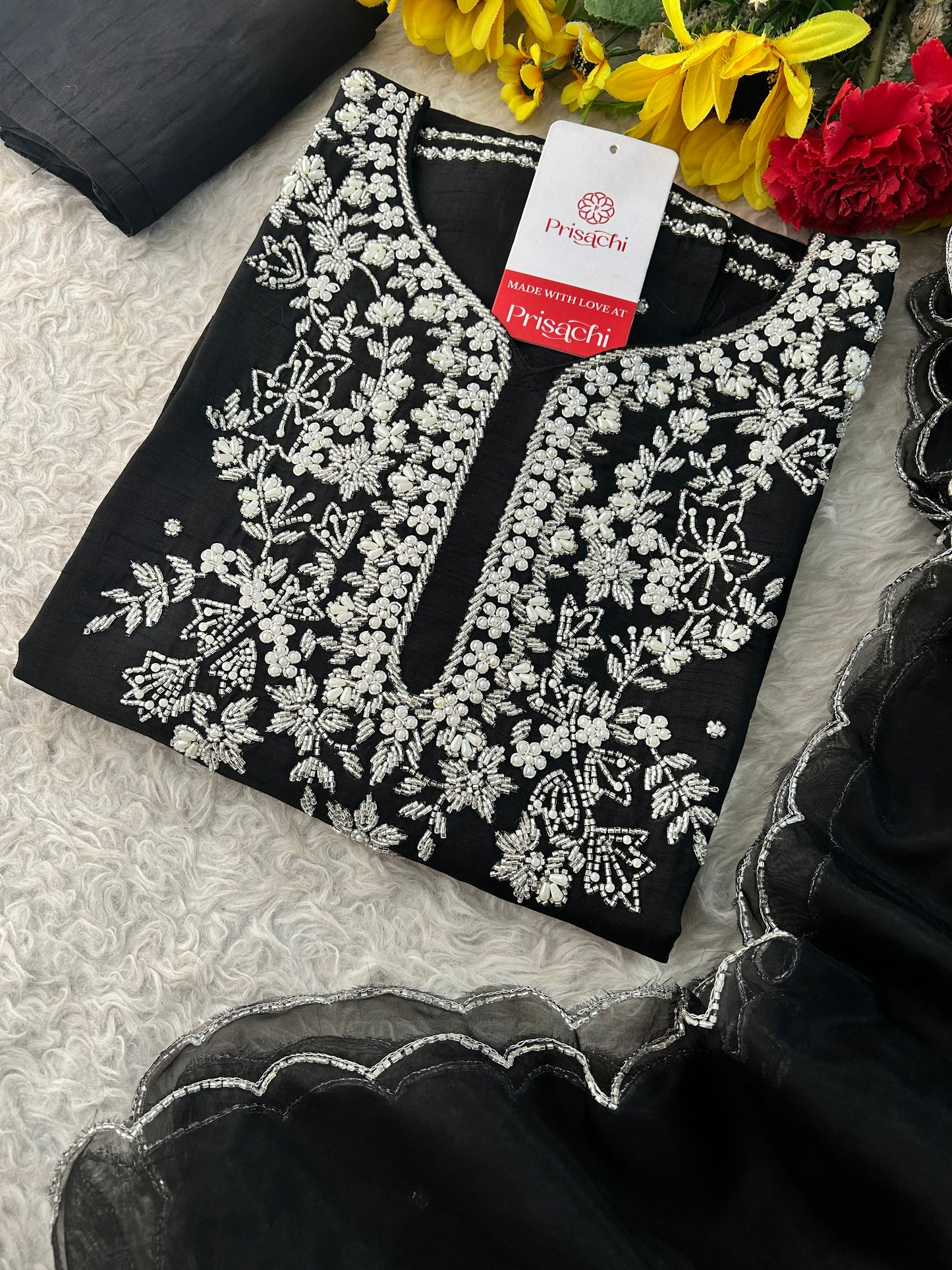 Designer Embroidered kurta pant with dupatta