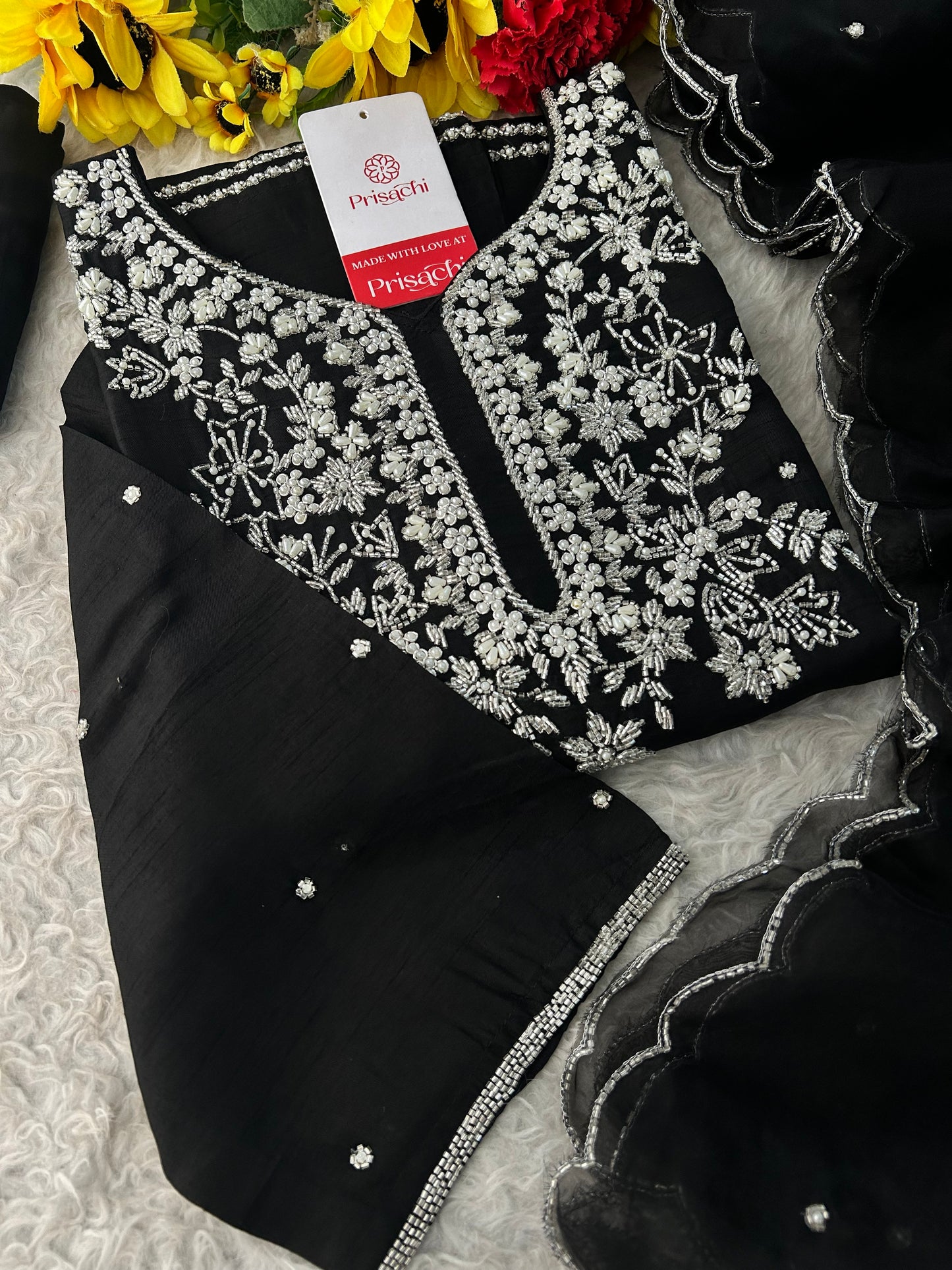 Designer Embroidered kurta pant with dupatta