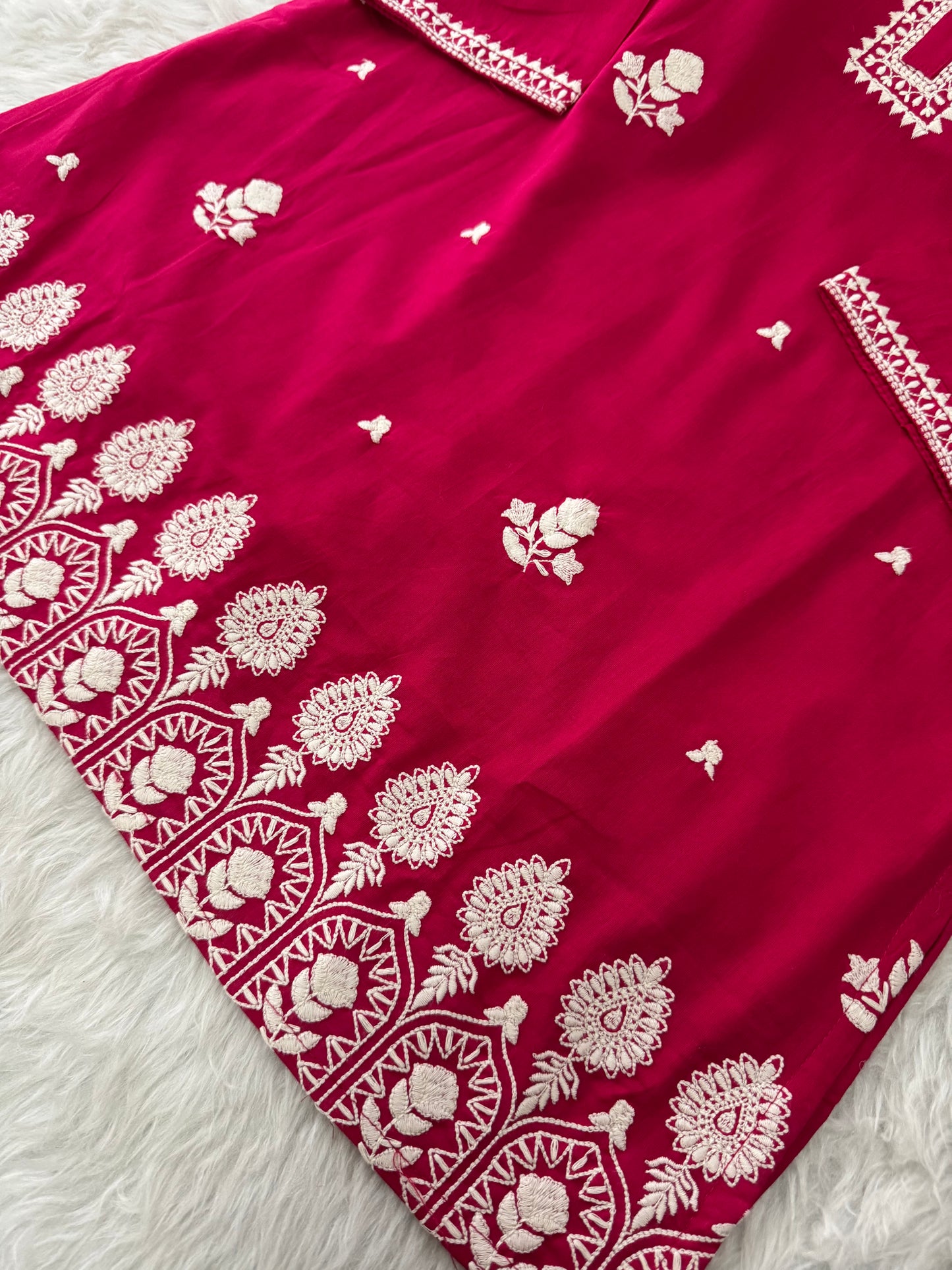 Designer Short Straight Kurti for Women | Thread Embroidered Kurta | Office, Casual & Daily Wear - Prisachi Official