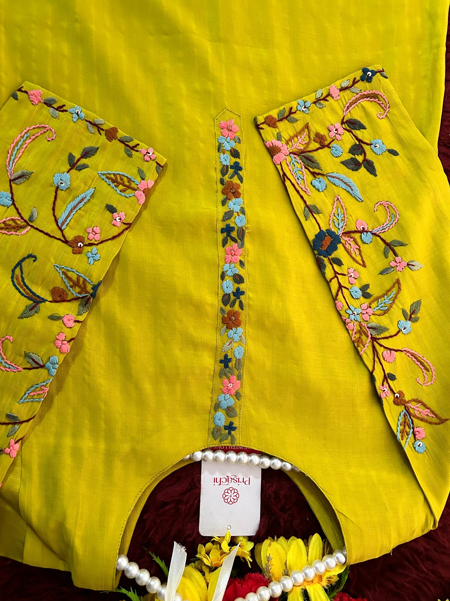 Designer Thread Embroidered Ethnic Straight Long Kurti | Casual Office And Daily Wear